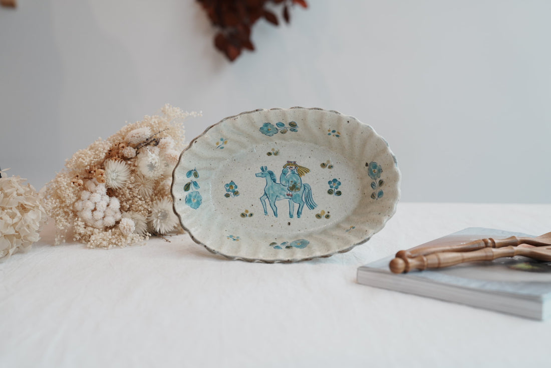 TATA Pottery Studio 田中大輝 & 田边桂- Slip Oval Bowl TP10 #2