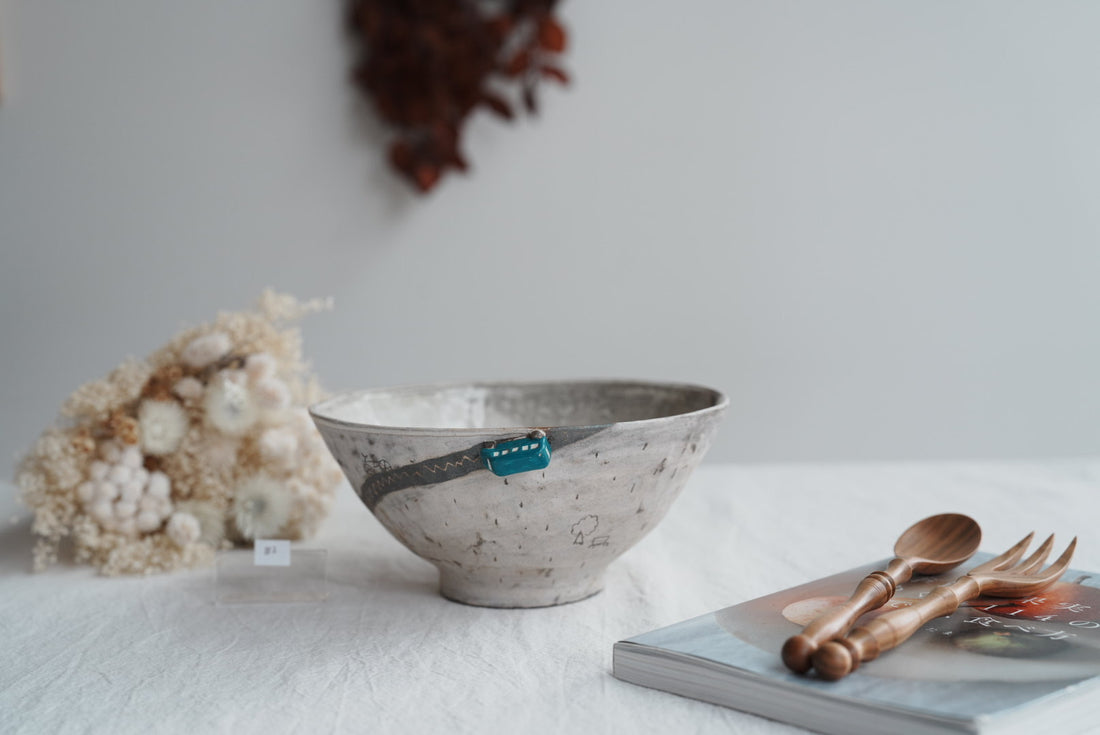 Akemi Suzuki 鈴木明美 - Blue Car Ramen Bowl - 18cm AS14b