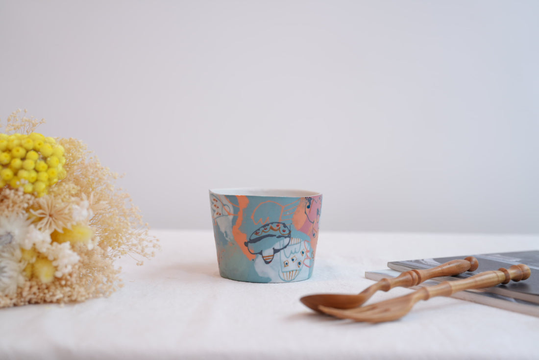 Hamasaka Naoko 浜坂尚子  Hand Painted Mug - HN02 #1
