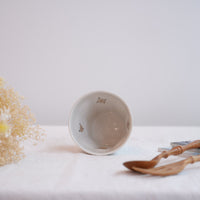 Hamasaka Naoko 浜坂尚子 Hand Painted Gold Deco Octagon Cup - HN09 #2
