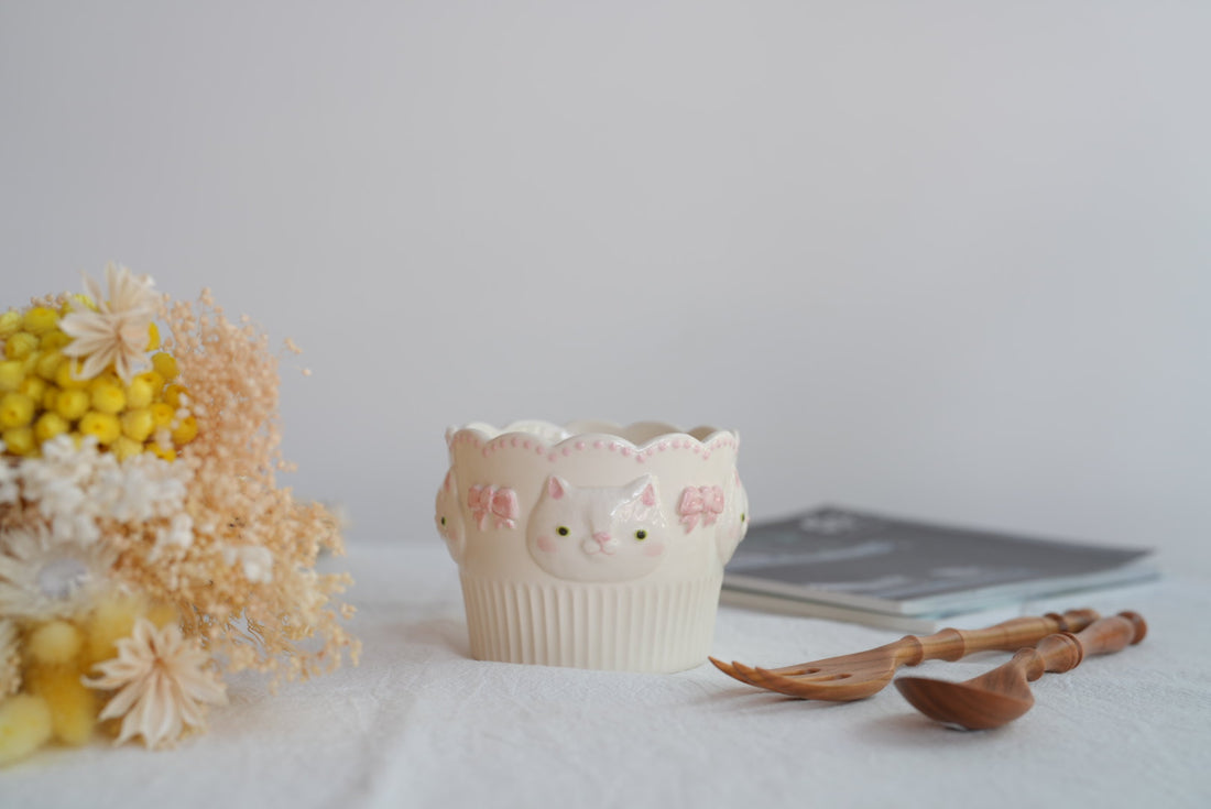 Sugar Poppo Straight Mug - White Cat SP29
