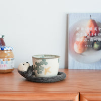 Aya and Yoshiko Wool Felt Animal Coaster - Otter YS08