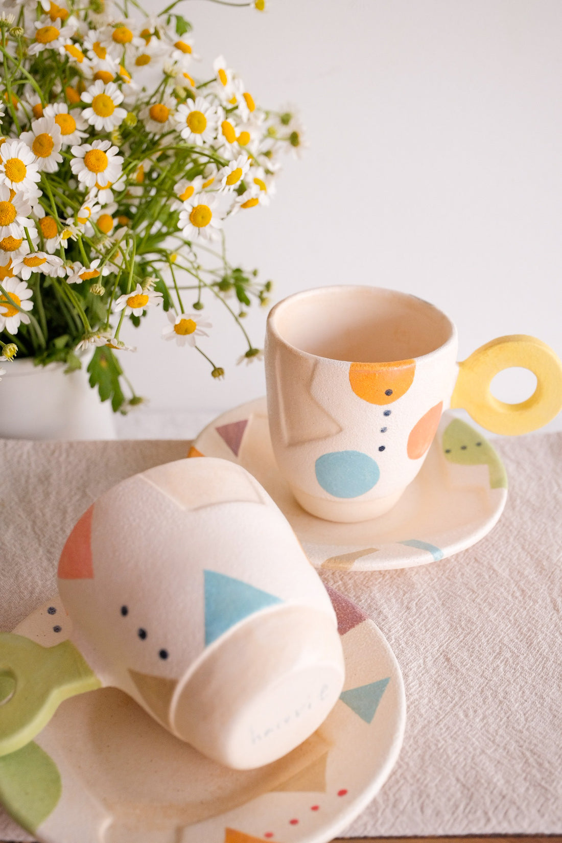 Hacorie 石丸和美 Mug with Saucer Set - Geometry HC11