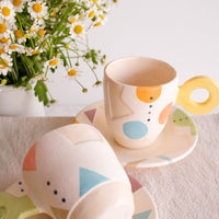 Hacorie 石丸和美 Mug with Saucer Set - Geometry HC11