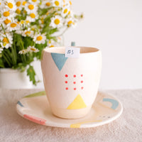 Hacorie 石丸和美 Mug with Saucer Set - Geometry HC11