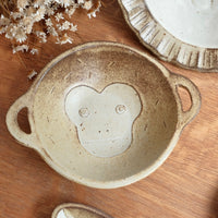 Mashiko Pottery Yoshizawa Monkey Small Bowl