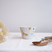 Hamasaka Naoko 浜坂尚子 Hand Painted Gold Deco Free Cup - HN06 #2