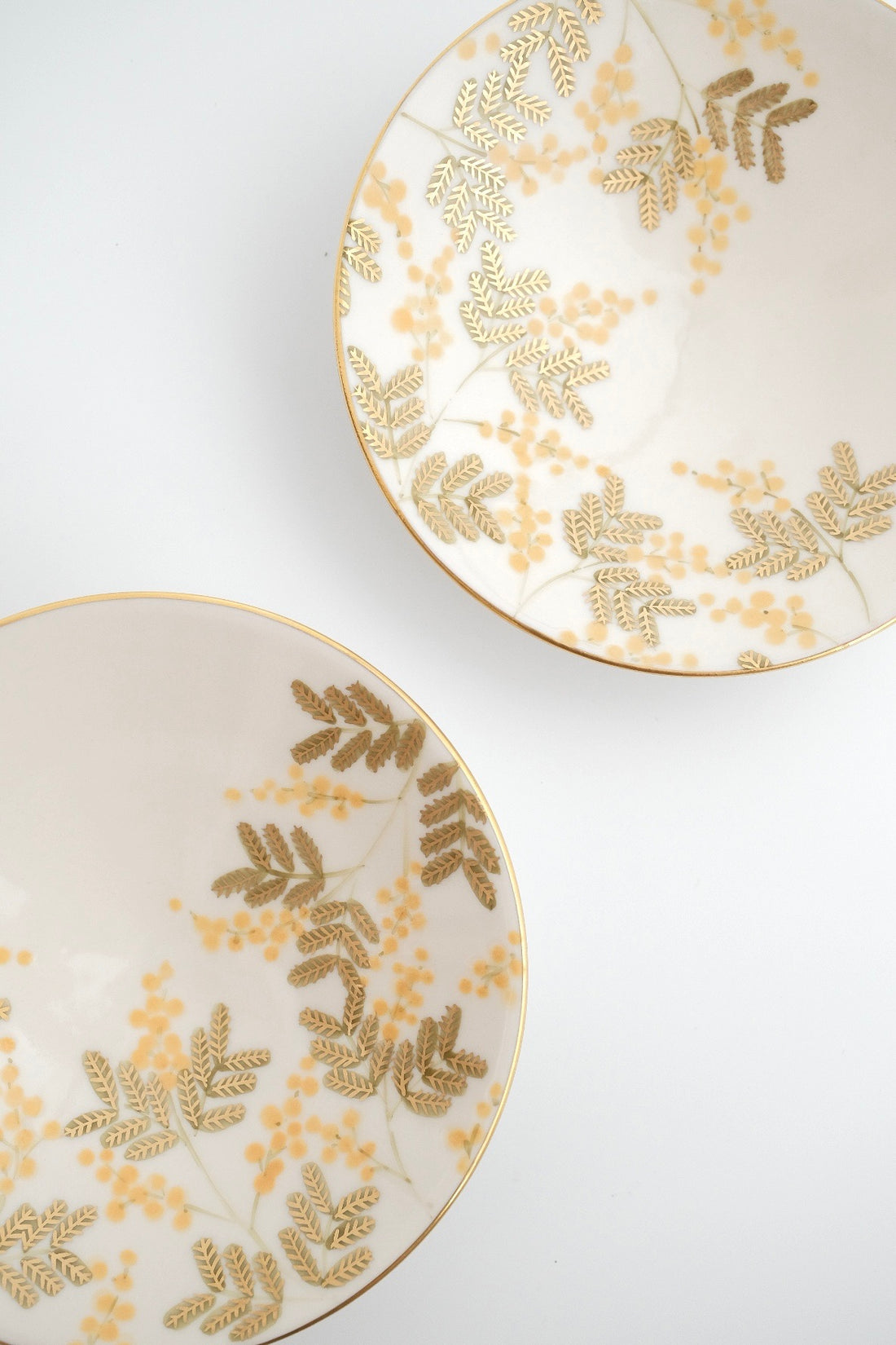 Natsumi Iino 飯野夏實 Gold Decor Small Plate - Mimosa NI002a