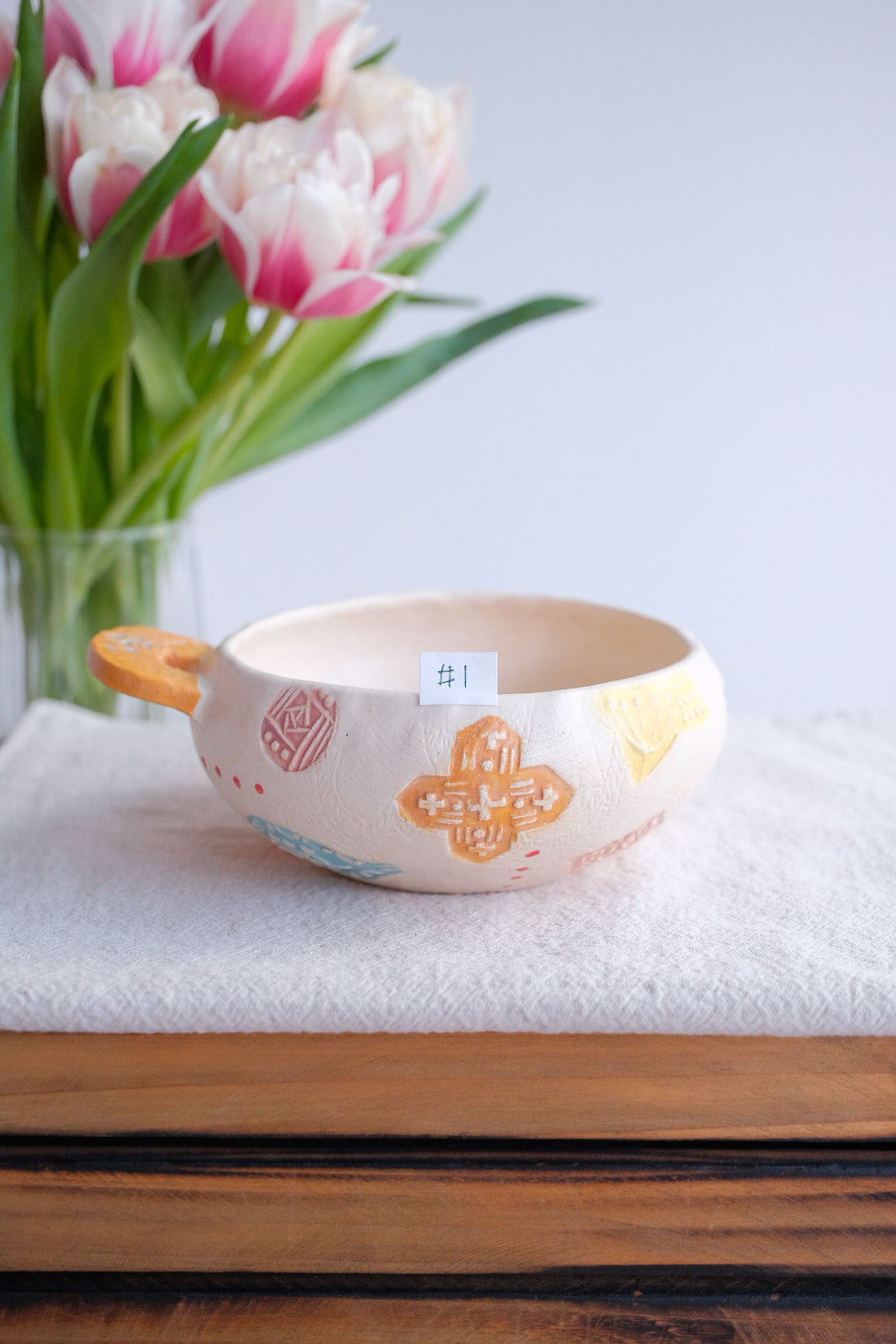 Hacorie 石丸和美 Bowl with Handle - Stamp HC20