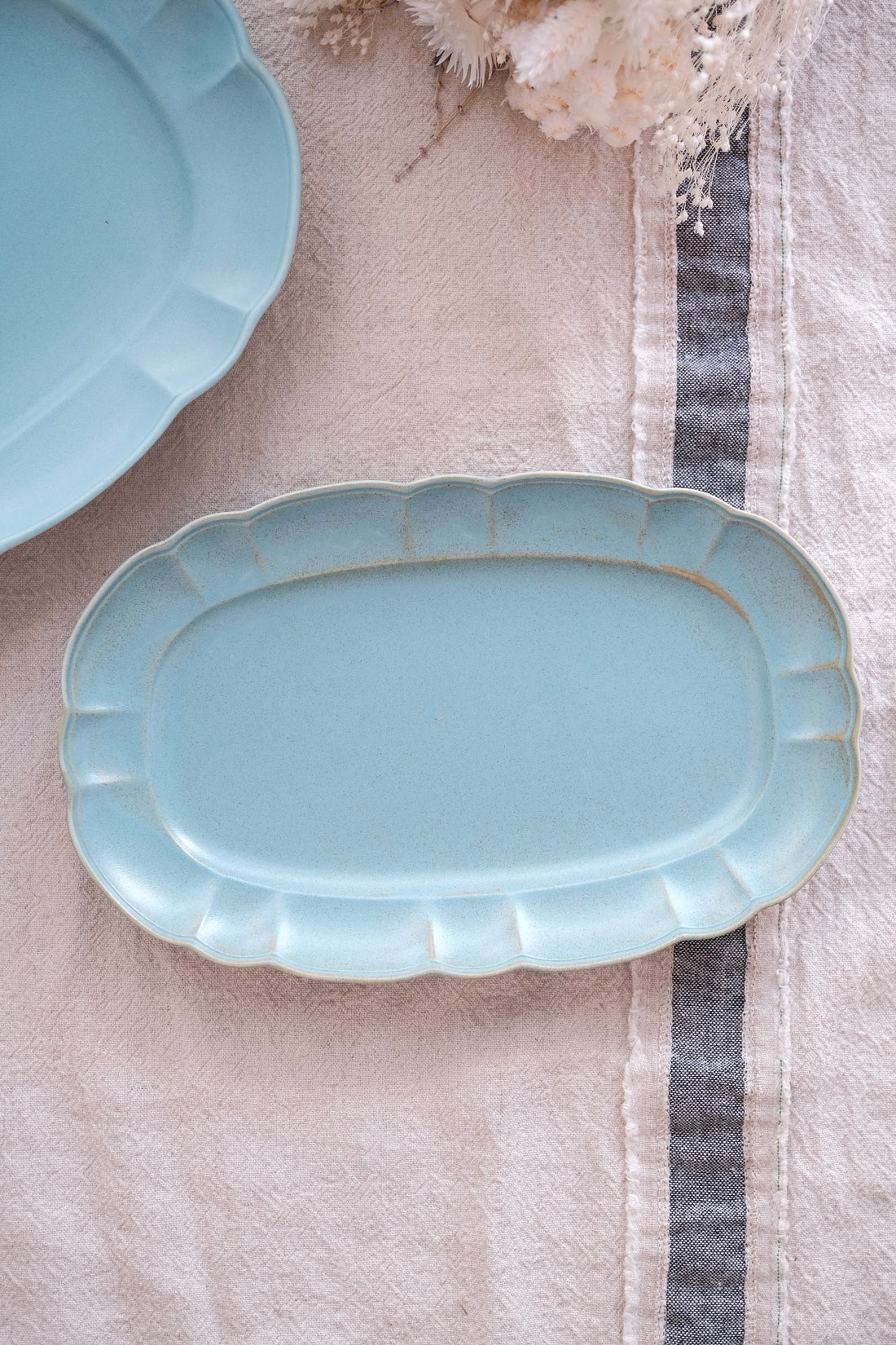 Minoware Tableware - Blue Long Plate
