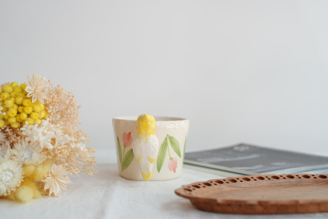 Sugar Poppo Tulip Mug (with Parrot Handle)  SP12