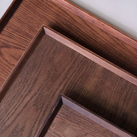 Non-Slip Surface Natural Wood Serving Tray