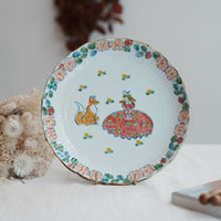 TATA Pottery Studio 田中大輝 & 田边桂- Porcelain Plate TP14