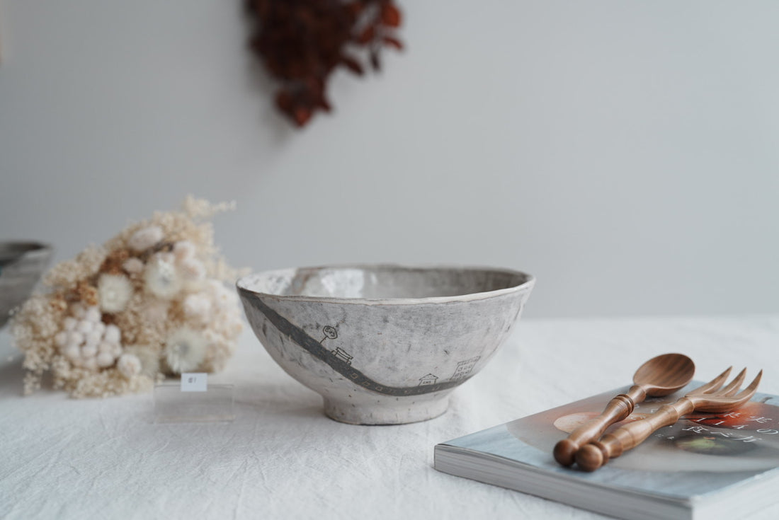 Akemi Suzuki 鈴木明美 - Blue Car Ramen Bowl - 18cm AS14b