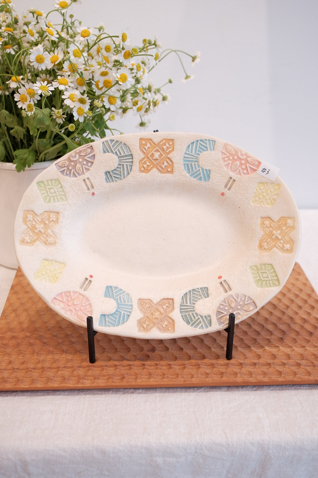 Hacorie 石丸和美 Oval Plate - Stamp HC13