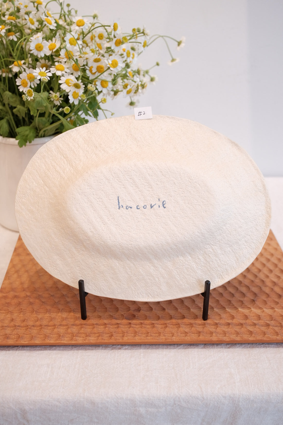 Hacorie 石丸和美 Oval Plate - Stamp HC13