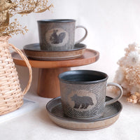 Ayane Hamada 濱田綾音 Animal Mug and Saucer Set AY14