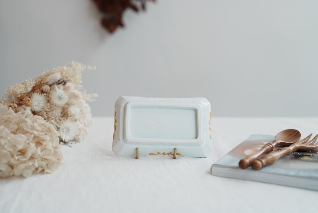 TATA Pottery Studio 田中大輝 & 田边桂- Porcelain Rectangle Plate TP11 #2