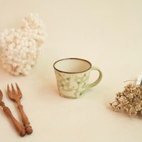 Makiko Sato 佐藤牧子- Green Mixed Pattern Mug MS19