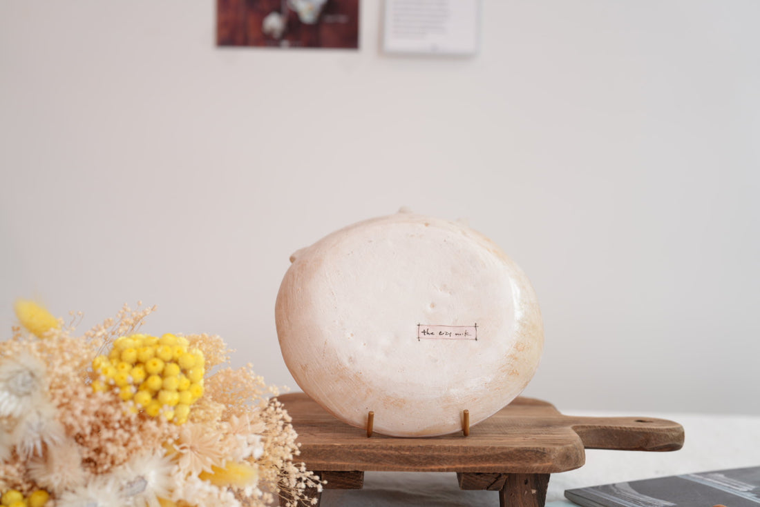 Cozy Nook - Checkered Pattern Round Plate- CN07 #1