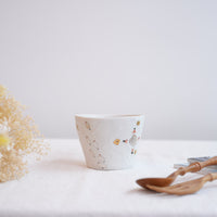 Hamasaka Naoko 浜坂尚子 Hand Painted Gold Deco Free Cup - HN06 #1