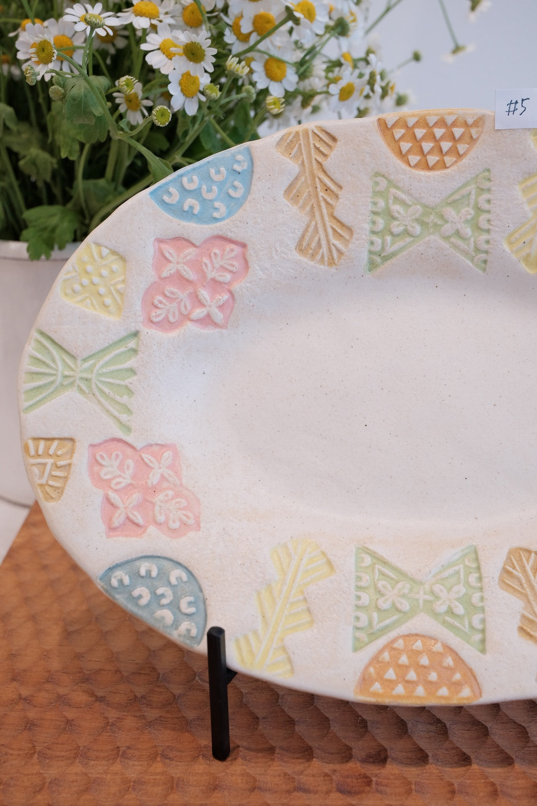 Hacorie 石丸和美 Oval Plate - Stamp HC13