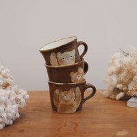 Tomoko Kubo コンガリ舍 Profile Face Bear Mug TK09