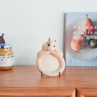 Aya and Yoshiko Wool Felt Small Animal Coaster - Hamster YS04