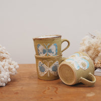 Tomoko Kubo コンガリ舍 Yellow Butterfly Mug TK04