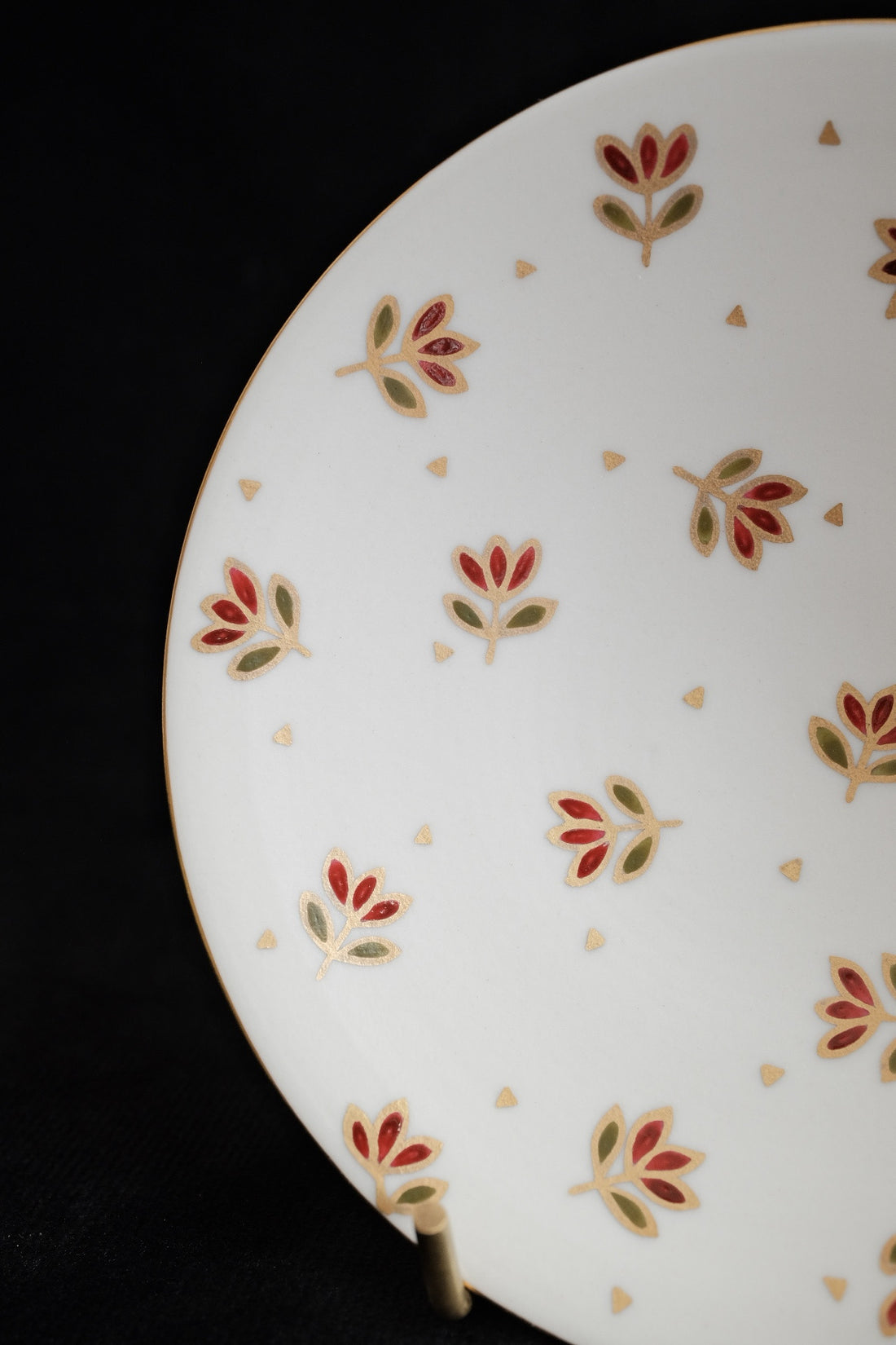 Natsumi Iino 飯野夏實 Gold Decor Small Plate - Small Flower NI002c