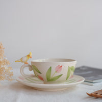 Sugar Poppo Mug with Saucer - Tulip SP15
