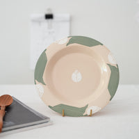Shirogarasu Studio White Tulip Small Round Plate