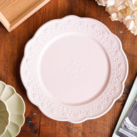 Atelier Gyuusha Large Floral Shape Round Plate