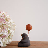 Hanamame 三浦孝之&三浦潤 - Black Bear Figurine