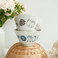 Hasami Ware Rice Bowl Cat Collection