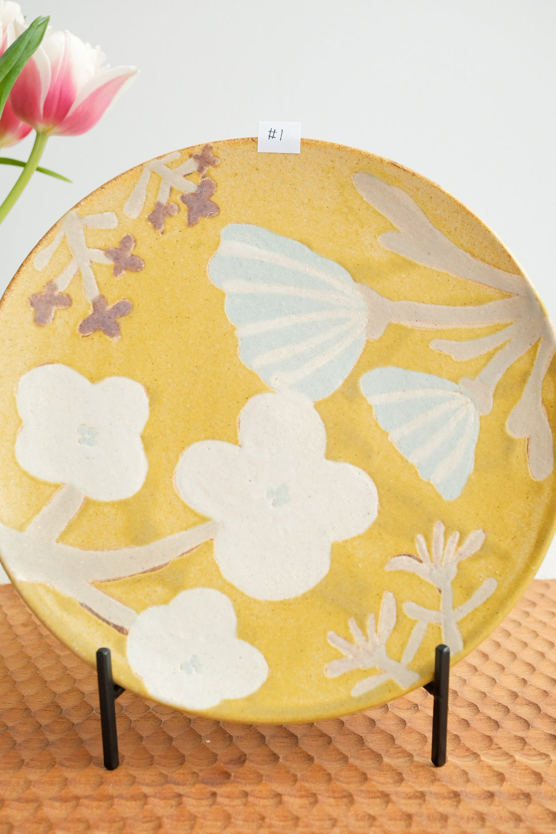 Makiko Okizawa 冲澤真纪子- 21cm Flower Plate MA08