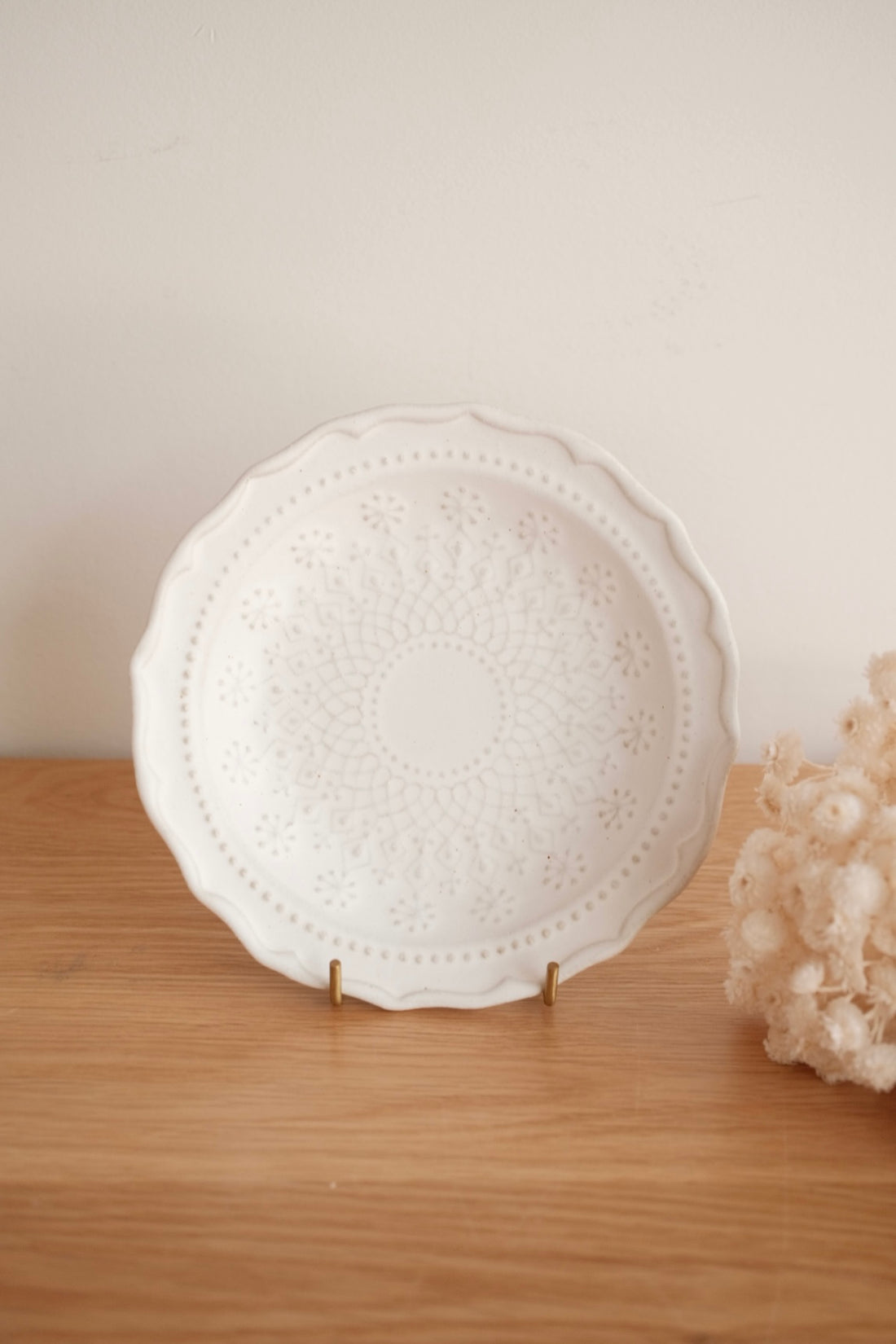 Mashiko Ware White Lace Collection
