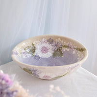 Seto Ware Flower Deep Plate