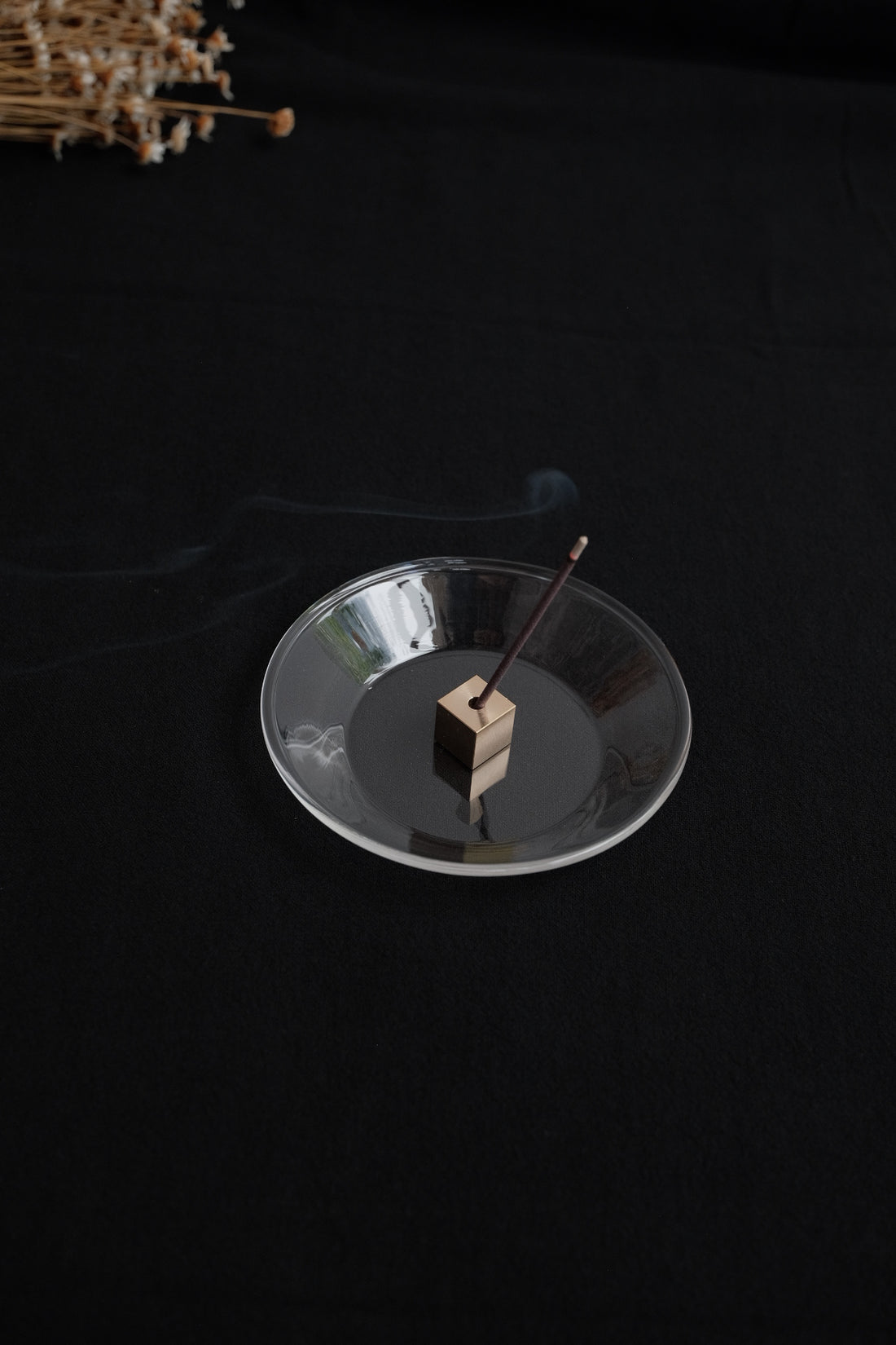 KOUSAIDO - Incense Holder Brass Top With Glass Dish