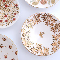 Natsumi Iino 飯野夏實 Gold Decor Small Plate - Bird NI005b