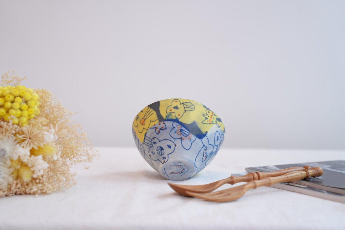 Hamasaka Naoko 浜坂尚子  Hand Painted Bowl - HN03 #6