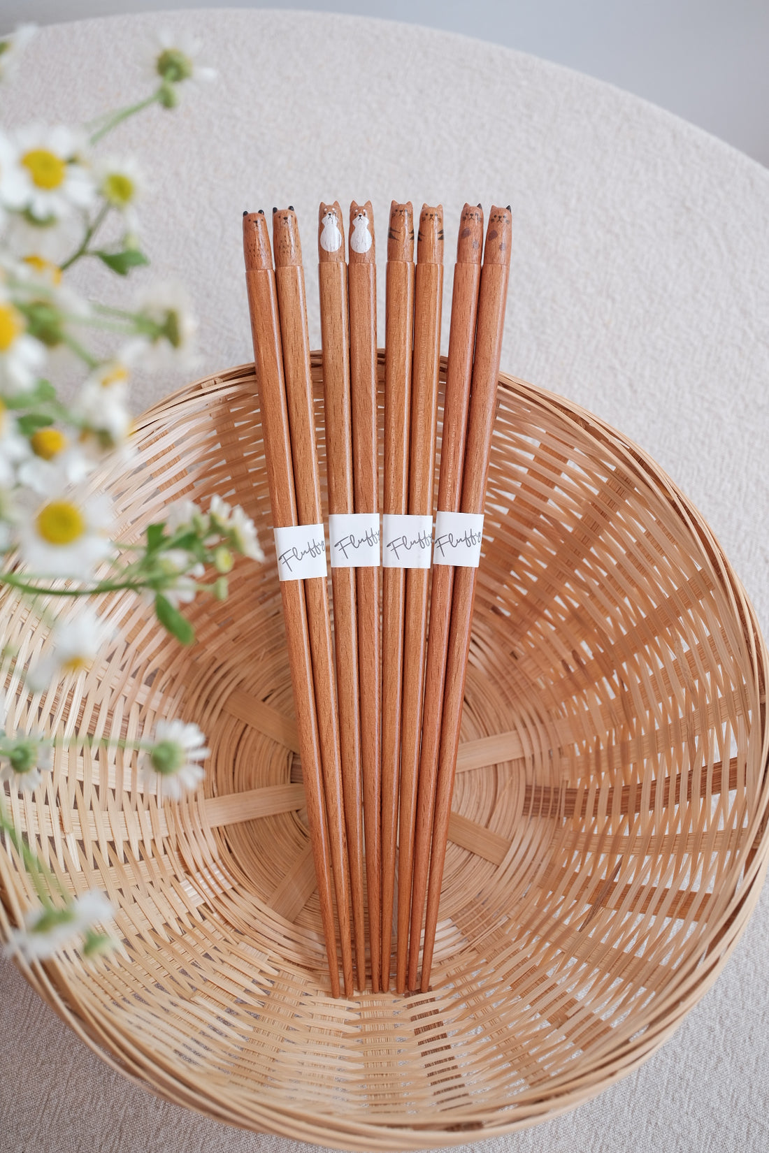 Fluffy Natural Wood Chopstick