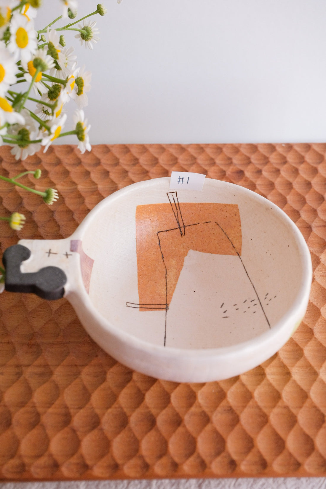 Hacorie 石丸和美 Bowl With Handle - Geometry HC05