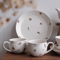 Tobe-ware Golden Ume Mug