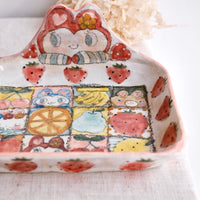 Asako Yamaguchi 山口麻子 Animal Square Deep Plate AI26