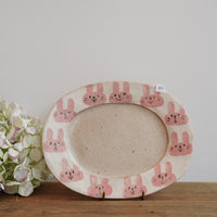 Tomotaro 岡村友太郎 - Rabbit Oval Plate #2