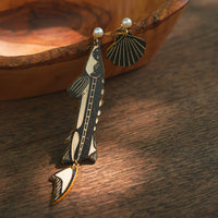 Shirogarasu Studio Sturgeon Earrings