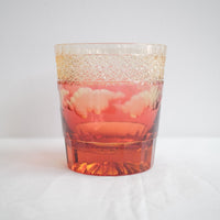 Harisho Yamada Glass - 山下白雨 Whiskey Crystal Glass- Red