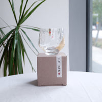 Toyosasaki Edo Glass Tumbler - Clear with Gold Decoration