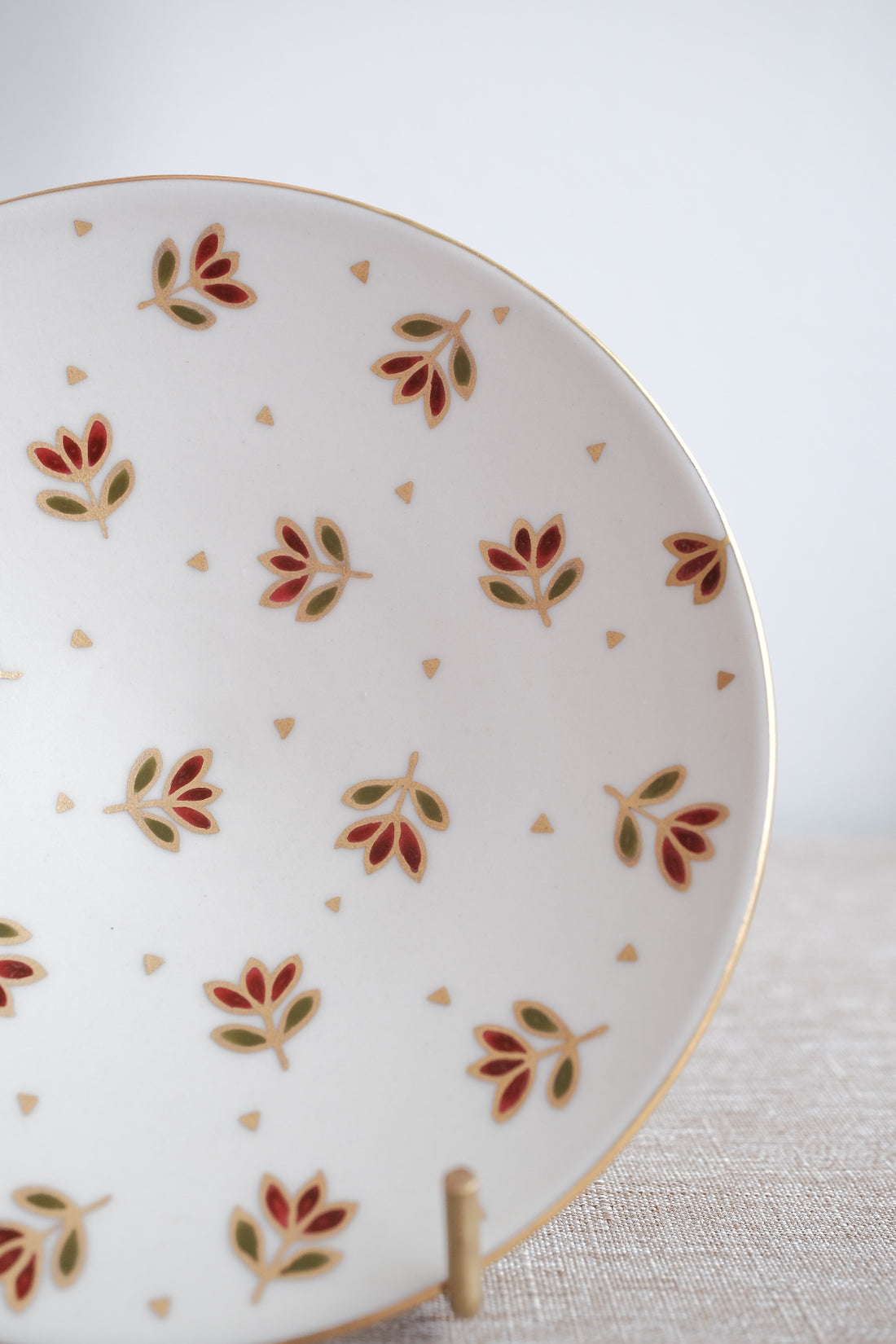 Natsumi Iino 飯野夏實 Gold Decor Small Plate - Small Flower NI002c